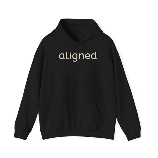 Aligned-  Three-Panel Fleece Hoodie